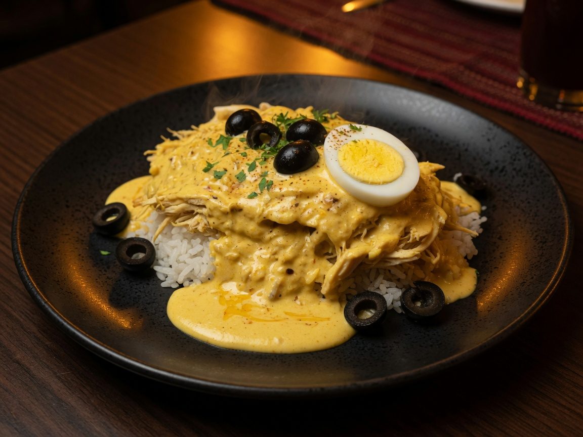 Ají de gallina en Restaurante Jhony