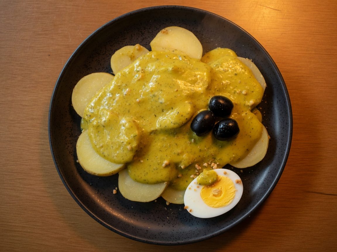 Ocopa arequipeña en Restaurante Jhony